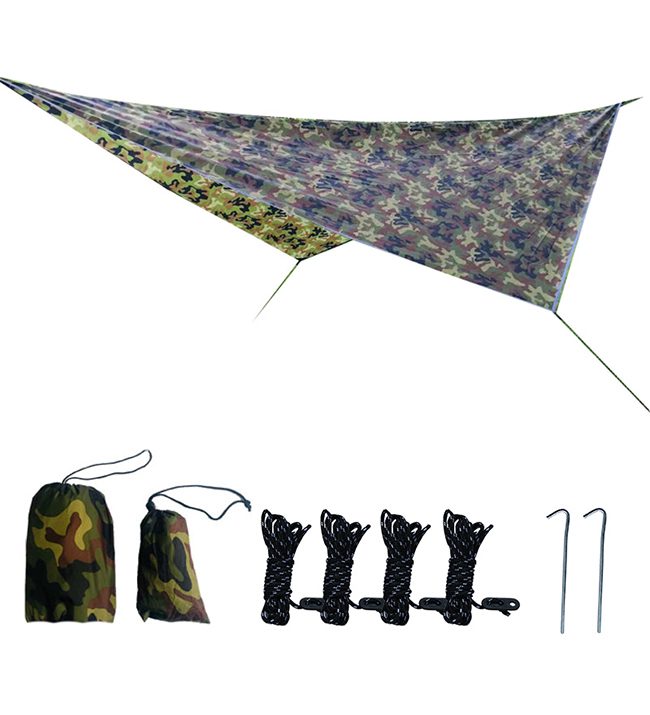 Versatile Lightweight Camping Tarp for Hammocks and Tents