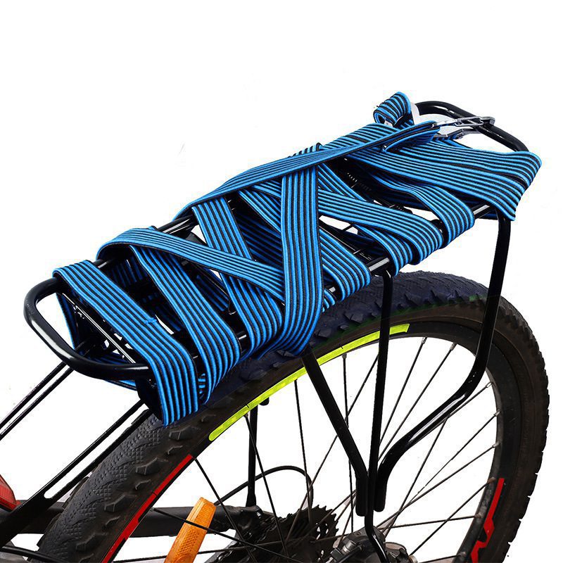 Premium Bungee Cords with Carabiners – 2 Pack Heavy Duty Elastic Luggage Straps for Bikes, Motorcycles, Airport Trolleys, Camping, Cargo & More (1m or 2m Blue)