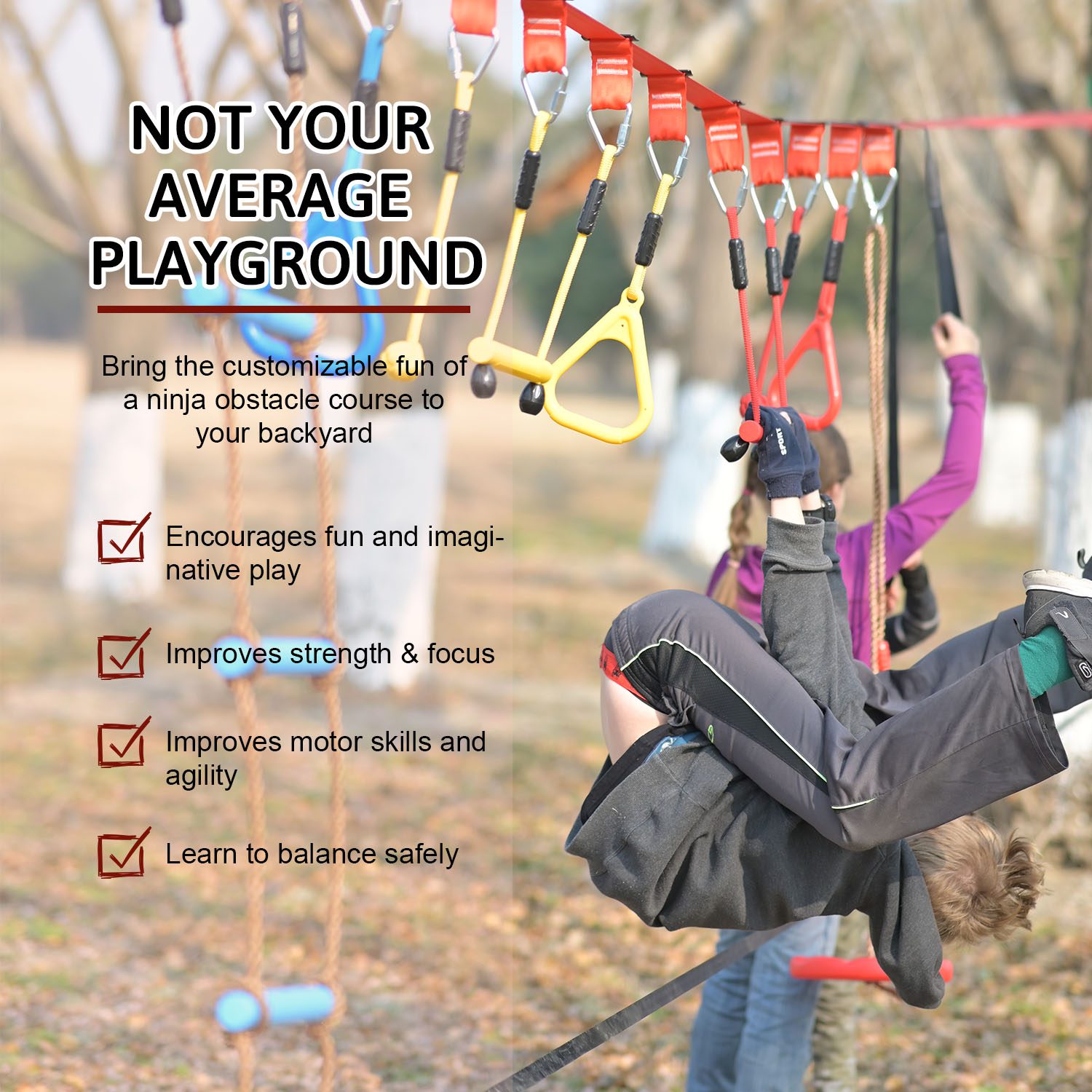 Volans Ninja slackline Obstacle Course - Ultimate - Image 4