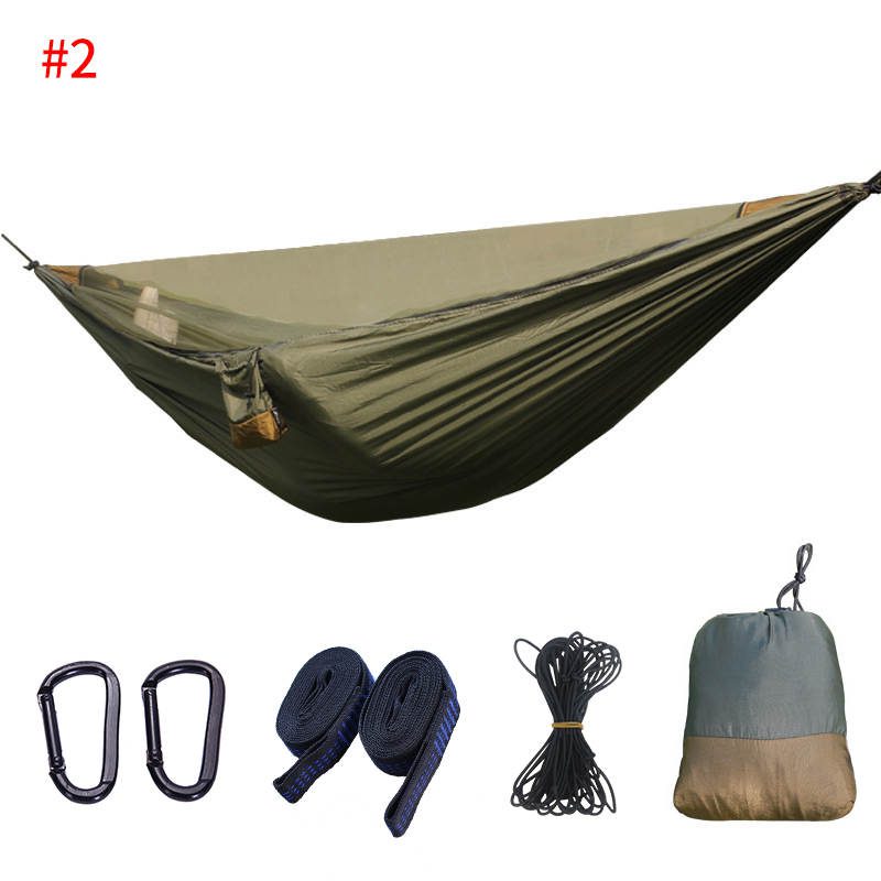 Premium Camping Hammock with Mosquito Net - Removable net with bungee cord - Image 7