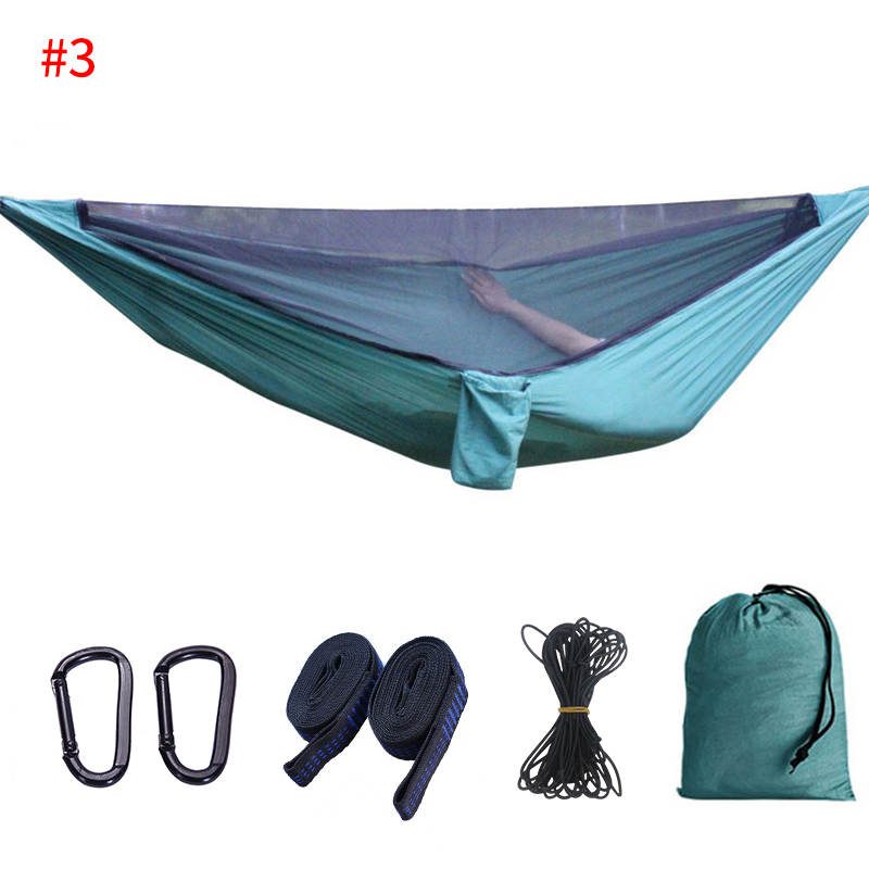 Premium Camping Hammock with Mosquito Net - Removable net with bungee cord - Image 8