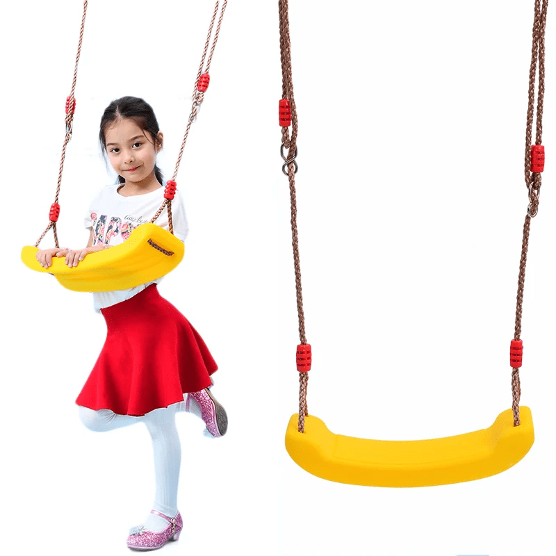 Kids Swing Seat – Safe, Durable Adjustable Swing with Ropes (Blue, Red or Green)