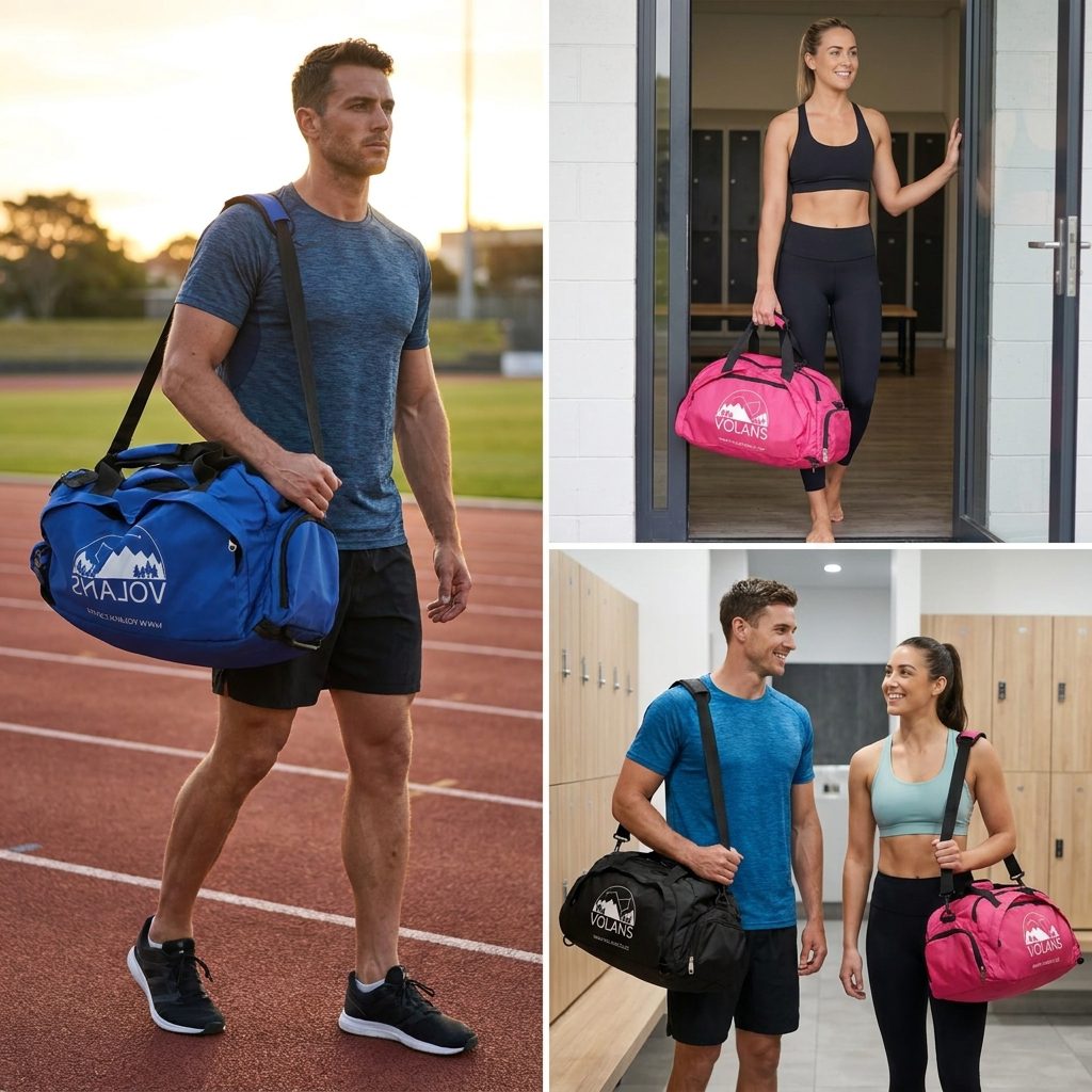 Volans Waterproof Gym Sports Bag – Duffel for Gym, Jiu-Jitsu & Sports - Image 5