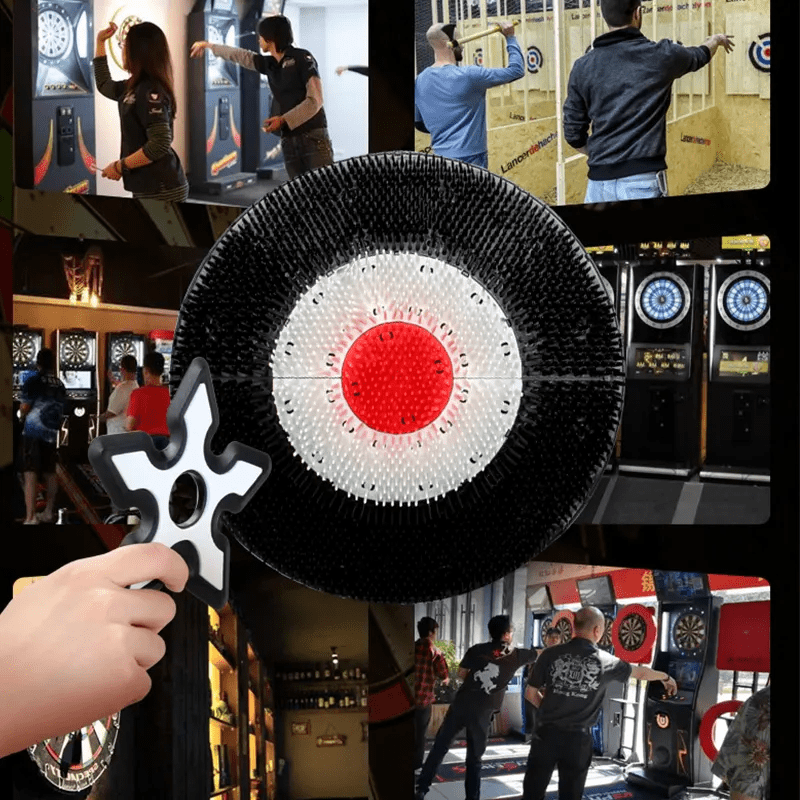 Safe & Thrilling Axe Throwing Set – Indoor/Outdoor Family Fun with Plastic Axes & Ninja Stars! - Image 3