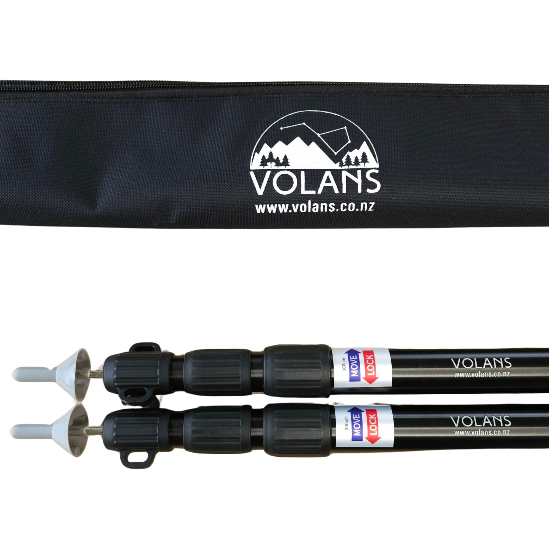Aluminium-pole-pair-300cm-