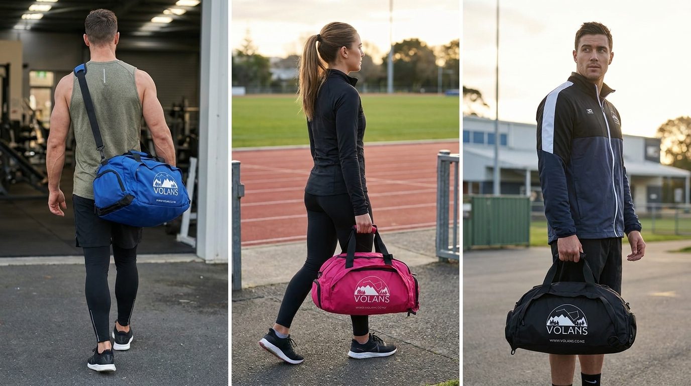 Volans Waterproof Gym Sports Bag – Duffel for Gym, Jiu-Jitsu & Sports - Image 4