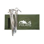 Aluminium tent pegs