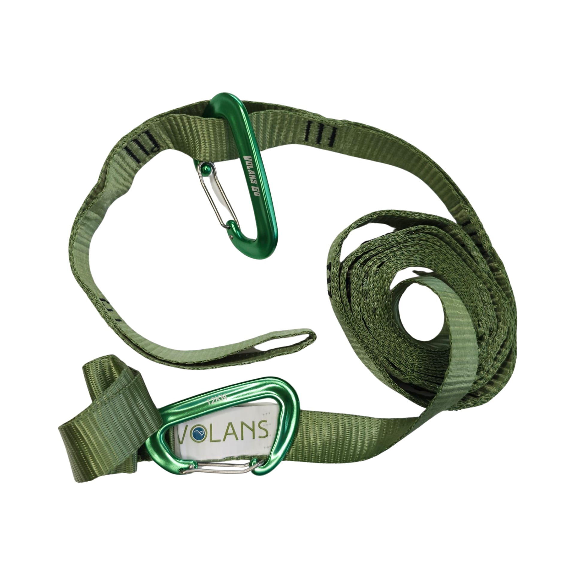 Multi-Loop Hammock Tree Straps Set | 2.7m with Carabiners & pouch