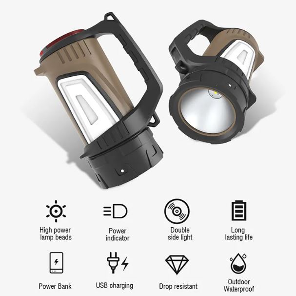 1000 Lumen Rechargeable LED Flashlight with Side Lights & Tail Emergency Signal – 300m Beam, IP64 Waterproof - Image 6
