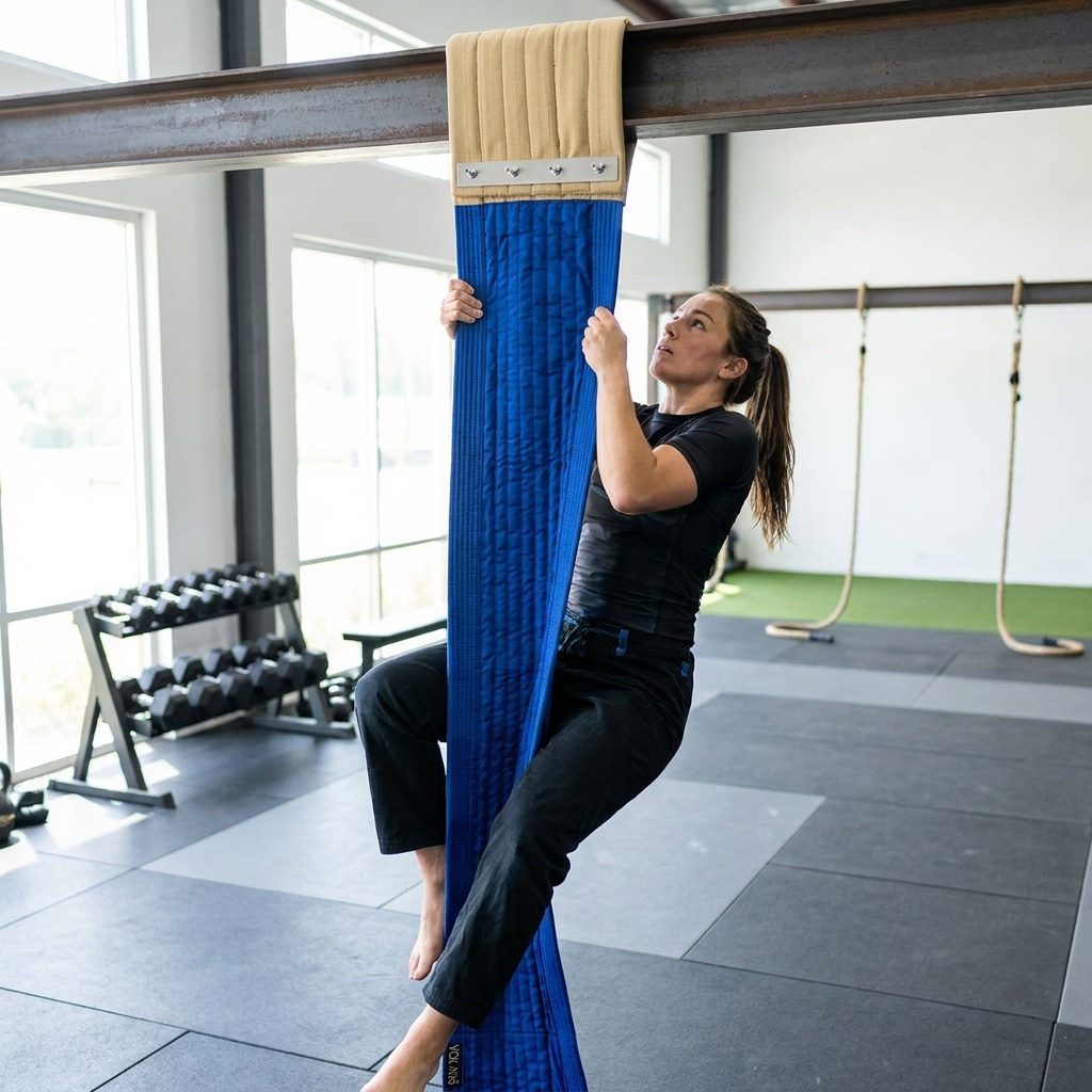 Jiu-Jitsu & Judo Climbing Gi – 2m x 30cm Blue Grip Strength Trainer