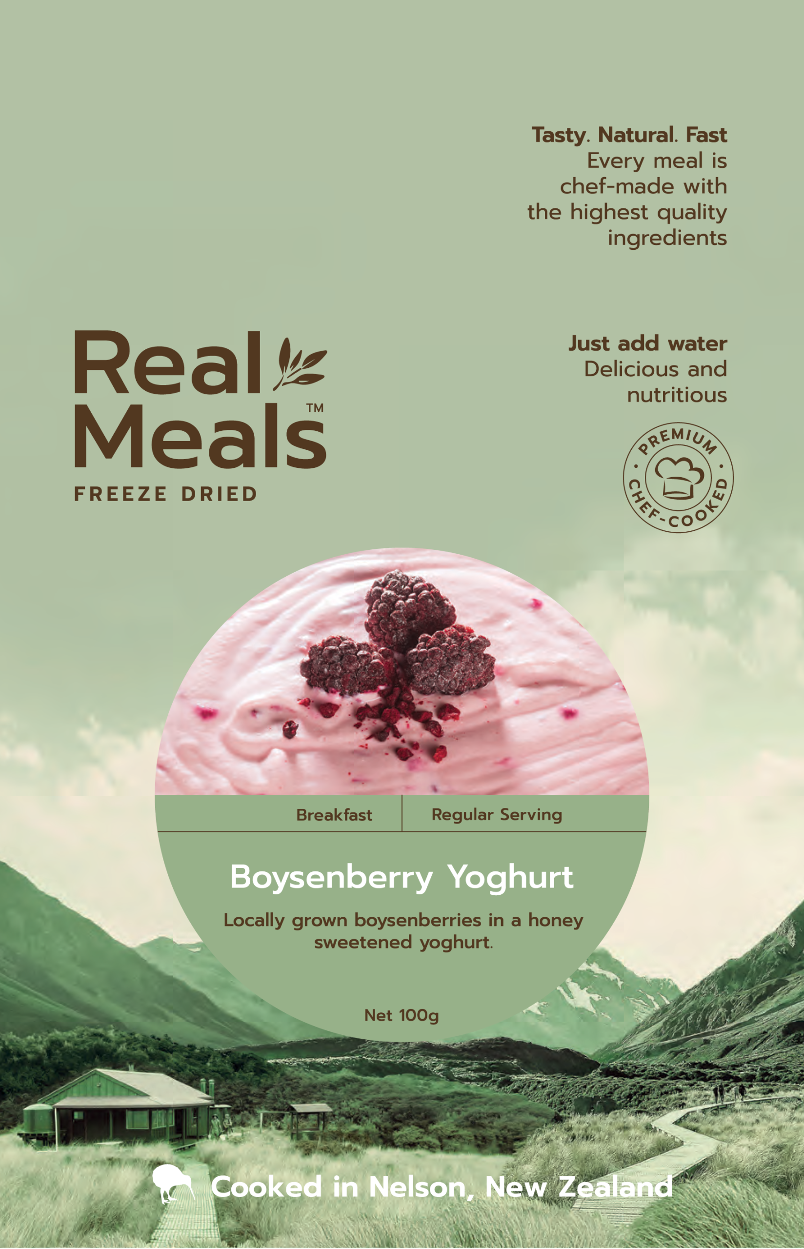 Real Meals Dessert | Boysenberry Yoghurt